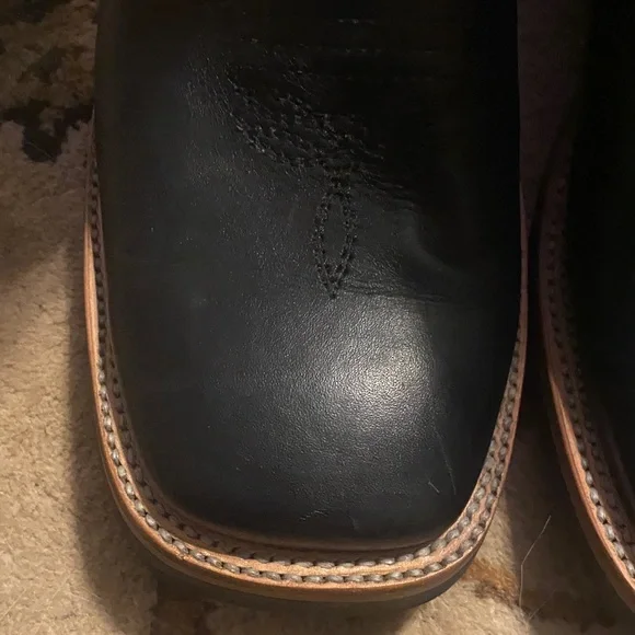 Ferrini Cowboy Boots, Men's Genuine Leather Square Toe Western Stitch men’s 11EE - Picture 4 of 15
